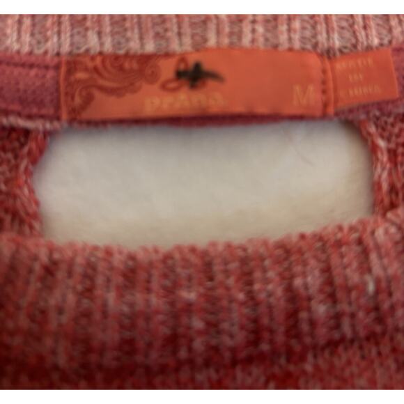 Prana Nightingale Size M Sweater Twisted Open Back Pink Ombre Wool Blend Ballet - Picture 7 of 10